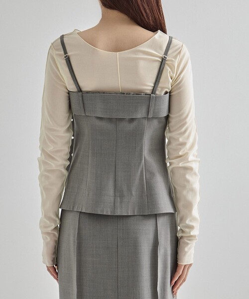 Stretch Tailored Bustier｜セットアップ可/ビスチェ