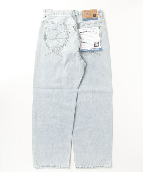 In・stru(men-tal).(インストルメンタル)の「Bleached Denim Baggy Pants(デニムパンツ・メンズ・インディゴブルー/ブラック・48/44/46)」の17枚目の写真