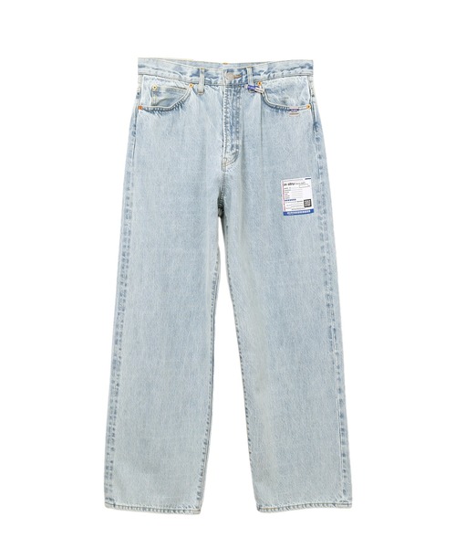 In・stru(men-tal).(インストルメンタル)の「Bleached Denim Baggy Pants(デニムパンツ・メンズ・インディゴブルー/ブラック・48/44/46)」の2枚目の写真