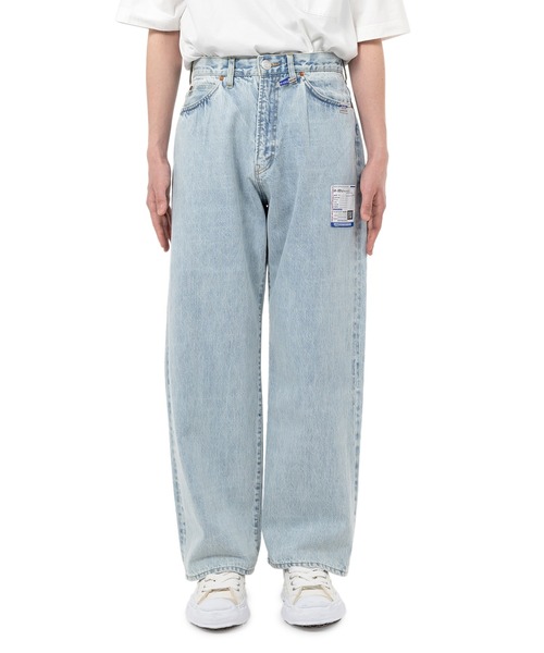 In・stru(men-tal).(インストルメンタル)の「Bleached Denim Baggy Pants(デニムパンツ・メンズ・インディゴブルー/ブラック・48/44/46)」の12枚目の写真