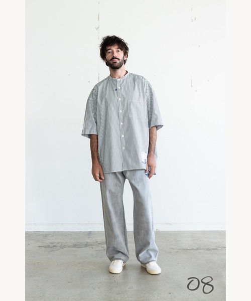 In・stru(men-tal).(インストルメンタル)の「Bleached Denim Baggy Pants(デニムパンツ・メンズ・インディゴブルー/ブラック・48/44/46)」の7枚目の写真