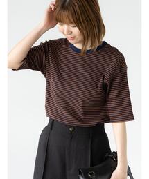 Lugnoncure | 配色リブボーダートップス(その他トップス)
