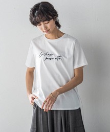 MAYSON GREY / メイソングレイ デニムロゴTシャツ≪洗濯機で洗える≫ デニムロゴTシャツ≪洗濯機で洗える≫（Tシャツ/カットソー