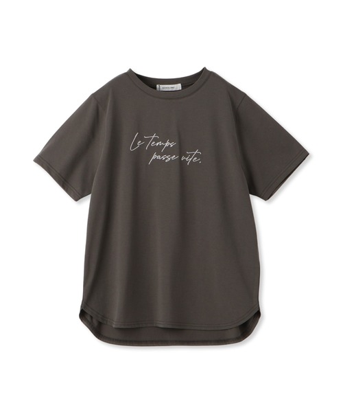 tシャツ ハンドメッセージ刺繍ロゴTシャツ「洗濯機で洗える」 レディース セール】ハンドメッセージ刺繍ロゴTシャツ≪洗濯機で洗える≫（T