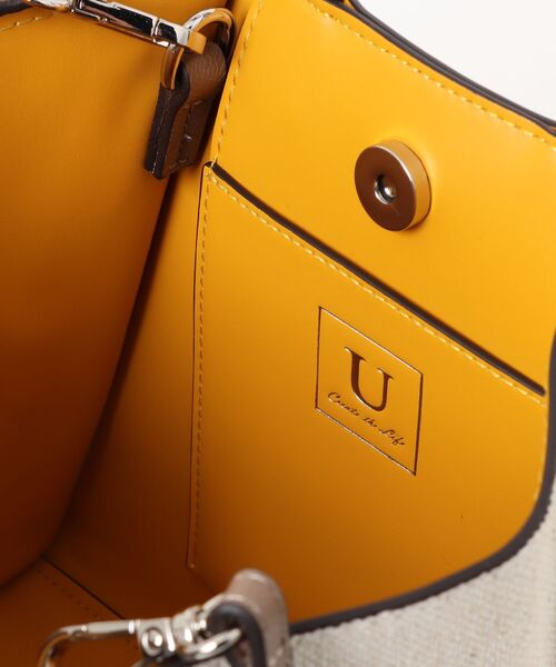 U（ユー）の「Point sac【ポワン サック】キャンバスコンビジッパートートバッグ/Sサイズ（ビジネスバッグ・レディース・ベージュ系その他/シルバー系その他/ブラウン系その他・FREE）」の16枚目の写真