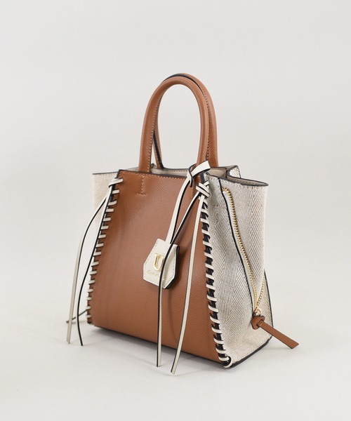 U（ユー）の「Point sac【ポワン サック】キャンバスコンビジッパートートバッグ/Sサイズ（ビジネスバッグ・レディース・ベージュ系その他/シルバー系その他/ブラウン系その他・FREE）」の19枚目の写真