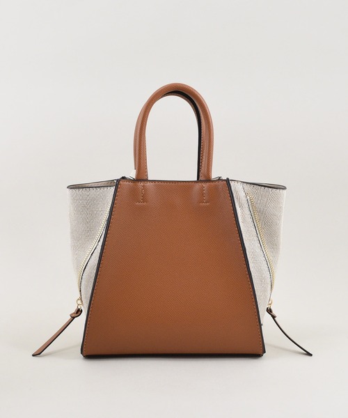 U（ユー）の「Point sac【ポワン サック】キャンバスコンビジッパートートバッグ/Sサイズ（ビジネスバッグ・レディース・ベージュ系その他/シルバー系その他/ブラウン系その他・FREE）」の21枚目の写真