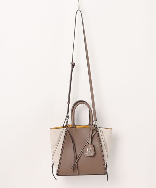 U（ユー）の「Point sac【ポワン サック】キャンバスコンビジッパートートバッグ/Sサイズ（ビジネスバッグ・レディース・ベージュ系その他/シルバー系その他/ブラウン系その他・FREE）」の14枚目の写真