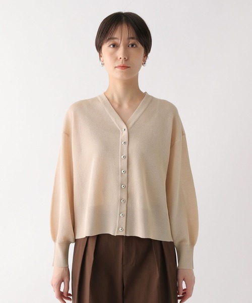 Elura（エルーラ）の「セミシアショートカーディガン/451703（カーディガン/ボレロ・レディース・ブラック/ライトベージュ/グリーン/イエロー・FREE）」の15枚目の写真