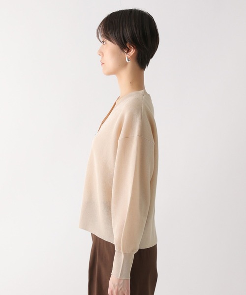 Elura（エルーラ）の「セミシアショートカーディガン/451703（カーディガン/ボレロ・レディース・ブラック/ライトベージュ/グリーン/イエロー・FREE）」の14枚目の写真