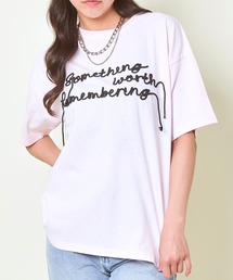 GORGE（ゴージ）の「《コード刺繍ロゴ×ゆるシルエット》レディース 半袖Tシャツ カジュアル カットソー 春夏秋（Tシャツ/カットソー）」