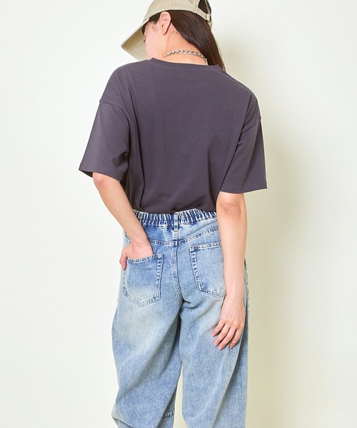 GORGE（ゴージ）の「《コード刺繍ロゴ×ゆるシルエット》レディース 半袖Tシャツ カジュアル カットソー 春夏秋（Tシャツ/カットソー・レディース・ピンク/オートミール/チャコール・F）」の10枚目の写真