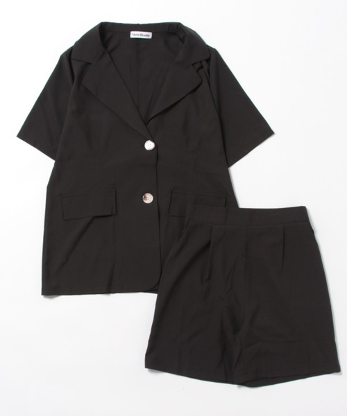 セール】WEGO/【セットアップ・2点セット】半袖テーラード