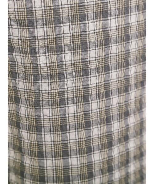 Samansa Mos2（サマンサ モスモス）の「【速乾/UV加工】ぽこぽこチェック柄パンツ（その他パンツ・レディース・グリーン/グレー/ブラック・F）」の14枚目の写真