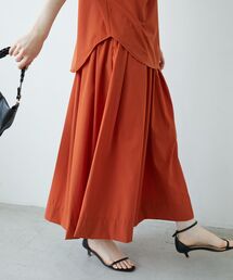 archivio ネオンオレンジ プリーツスカート 38 archivio ネオンオレンジ プリーツスカート 38