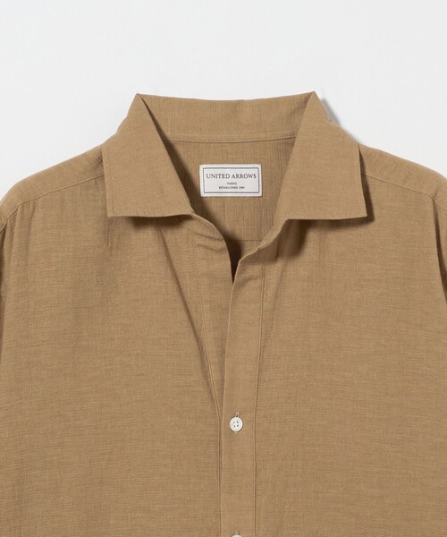 UNITED ARROWS(ユナイテッドアローズ)の「サンウォッシュ パナマ プルオーバーシャツ(シャツ/ブラウス・メンズ・ブラック/ベージュ/オレンジ・L/S/M)」の13枚目の写真