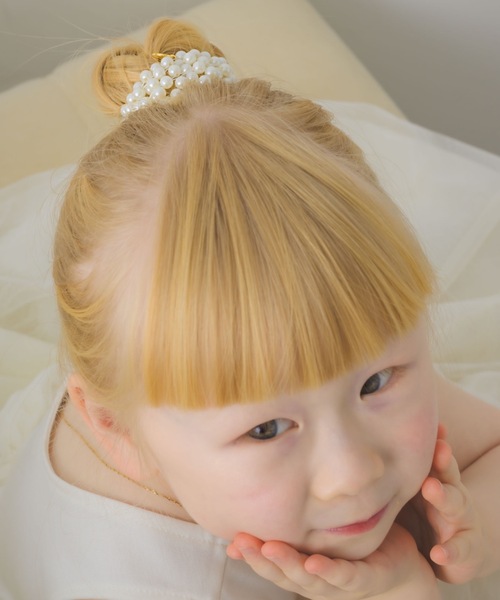 muku（ムク）の「BABY HAIR TIE/PEARL（ヘアゴム・キッズ・ホワイト・FREE）」の21枚目の写真