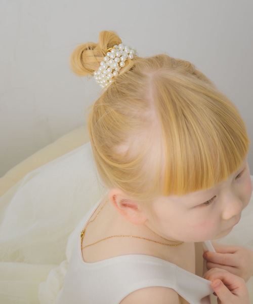 muku（ムク）の「BABY HAIR TIE/PEARL（ヘアゴム・キッズ・ホワイト・FREE）」の13枚目の写真