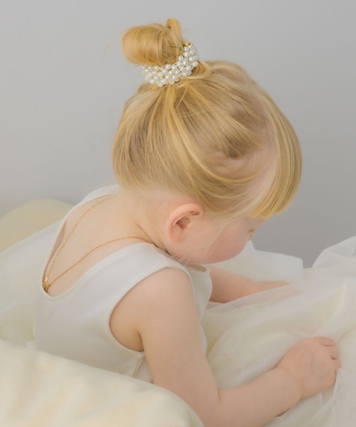 muku（ムク）の「BABY HAIR TIE/PEARL（ヘアゴム・キッズ・ホワイト・FREE）」の22枚目の写真