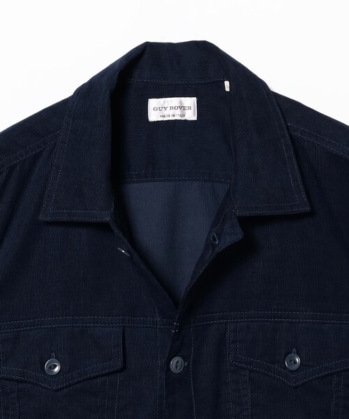 BRILLA per il gusto（ブリッラペルイルグースト）の「【別注】GUY ROVER / コーデュロイ Gジャケット（ブルゾン・メンズ・ネイビー/ブラック・X-LARGE/SMALL/LARGE/MEDIUM/X-SMALL）」の8枚目の写真