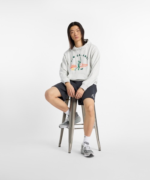 NEW BALANCE（ニューバランス）の「大谷翔平 メモリーズグラフィックフーディ”バッティング”（パーカー・メンズ・チャコールグレー/ライトグレー・SMALL/MEDIUM/LARGE/X-LARGE/XX-LARGE）」の3枚目の写真
