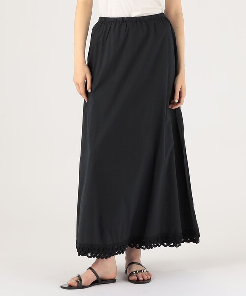 BY MALENE BIRGER(バイマレーネビルガー)の「BY MALENE BIRGER PHEOBES コットン マキシスカート(スカート・レディース・ブラック・34)」の3枚目の写真