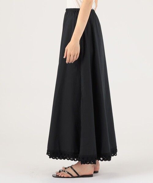 BY MALENE BIRGER(バイマレーネビルガー)の「BY MALENE BIRGER PHEOBES コットン マキシスカート(スカート・レディース・ブラック・34)」の4枚目の写真