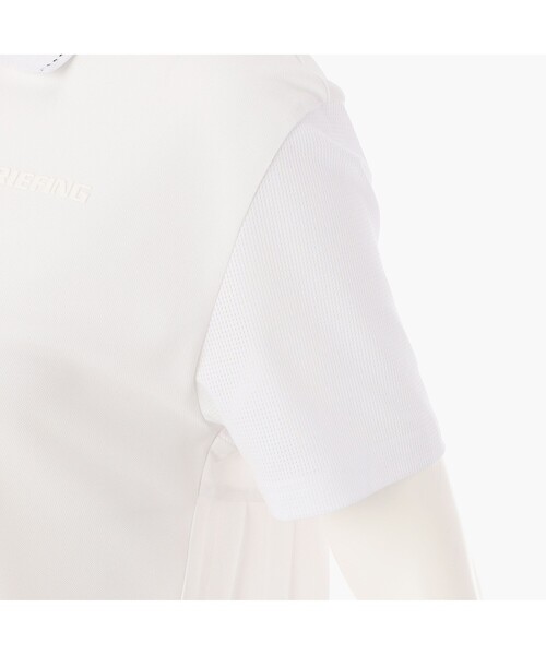 BRIEFING（ブリーフィング）の「【BRIEFING GOLF／ブリーフィングゴルフ】WOMEN’S BACK PLEATED POLO （リラックスフィット）（ポロシャツ・レディース・ホワイト/ブラック・S/M）」の15枚目の写真