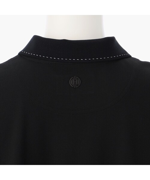 BRIEFING（ブリーフィング）の「【BRIEFING GOLF／ブリーフィングゴルフ】WOMEN’S BACK PLEATED POLO （リラックスフィット）（ポロシャツ・レディース・ホワイト/ブラック・S/M）」の4枚目の写真