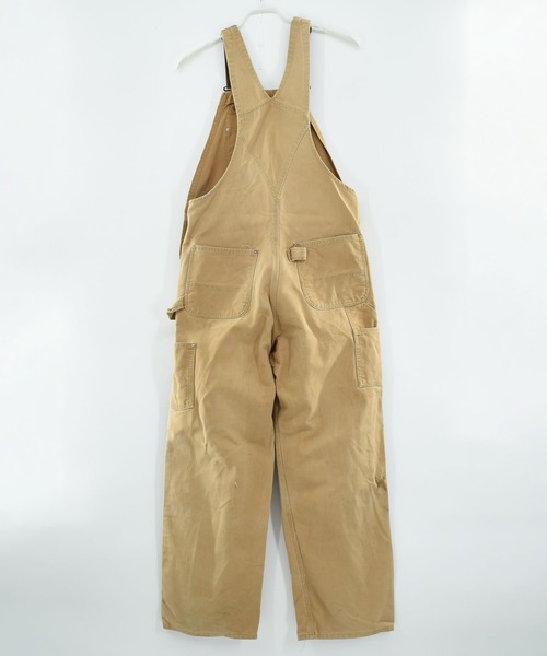 Carhartt ベージュ ダブルニー オーバーオール USED】Carhartt ダブルニー オーバーオール（サロペット