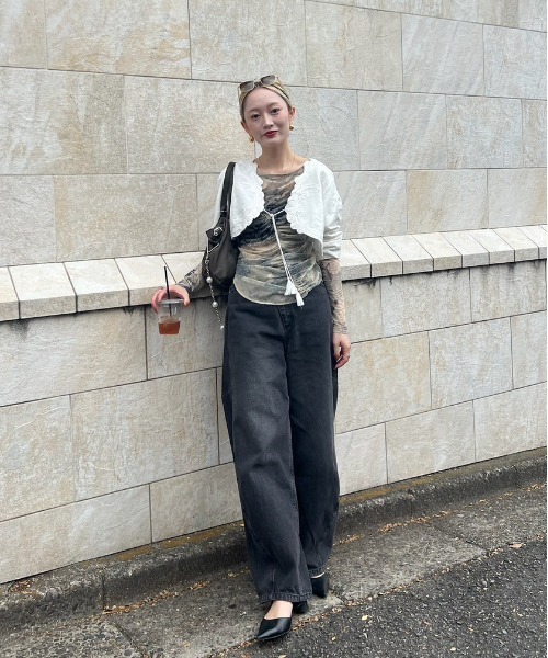 セール】MEDI BATTEN LACE BOLERO BLOUSE（シャツ/ブラウス