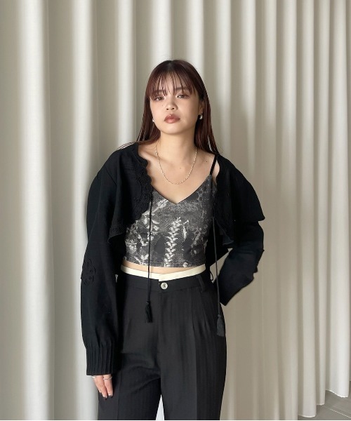 トップス MEDI BATTEN LACE BOLERO BLOUSE セール】MEDI BATTEN LACE BOLERO BLOUSE（シャツ/ブラウス