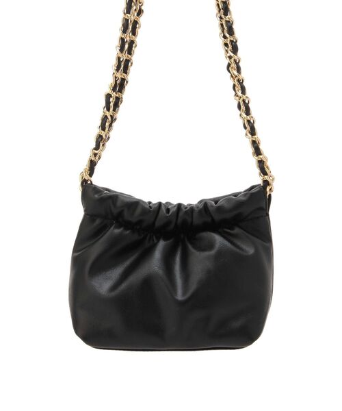 即購入可　値段交渉可　EVRIS ショルダーバッグ　黒 スタッズチェーンミニショルダーBAG（ショルダーバッグ）｜EVRIS