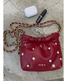 EVRIS（エヴリス）の「スタッズチェーンミニショルダーBAG（ショルダーバッグ）」