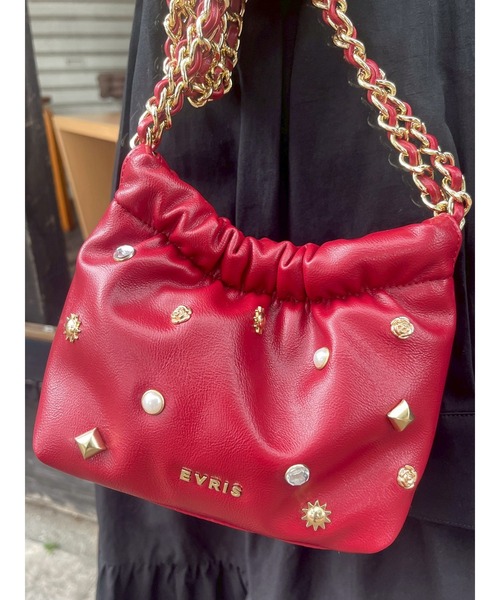 EVRIS バッグ エヴリス EVRIS SUNNY MOTIF BAG （ブラック） -ファッション