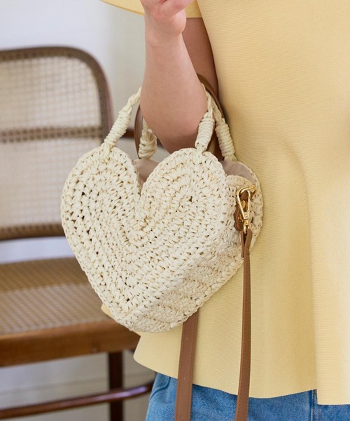 ハートデザインカゴバッグ（ハンドバッグ）｜KOBE LETTUCE