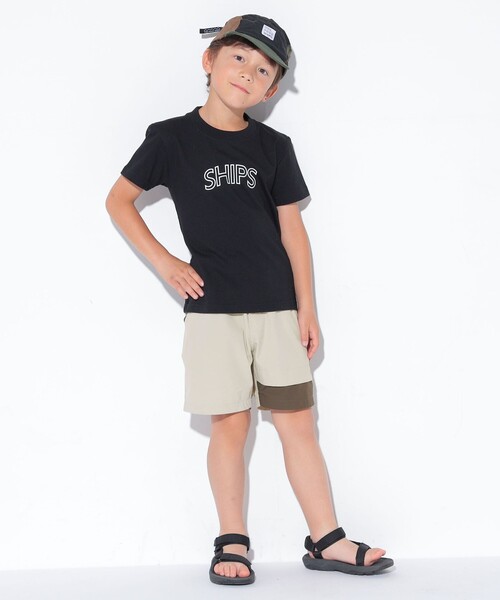SHIPS（シップス）の「【WEB限定】SHIPS KIDS:100～160cm / 〈家族おそろい〉SHIPS ラウンド プリント ロゴ  Tシャツ（Tシャツ/カットソー・キッズ・ネイビー/ライトホワイト/ピンク/ブラック・100/110/120/130/140/150/160）」の14枚目の写真