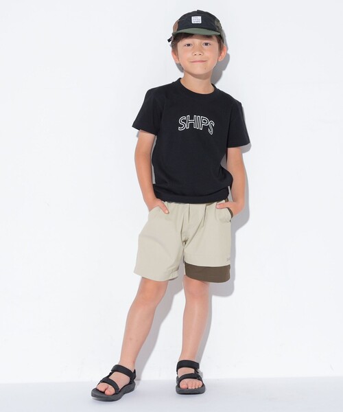 SHIPS（シップス）の「【WEB限定】SHIPS KIDS:100～160cm / 〈家族おそろい〉SHIPS ラウンド プリント ロゴ  Tシャツ（Tシャツ/カットソー・キッズ・ネイビー/ライトホワイト/ピンク/ブラック・100/110/120/130/140/150/160）」の15枚目の写真