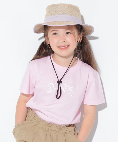 SHIPS（シップス）の「【WEB限定】SHIPS KIDS:100～160cm / 〈家族おそろい〉SHIPS ラウンド プリント ロゴ  Tシャツ（Tシャツ/カットソー・キッズ・ネイビー/ライトホワイト/ピンク/ブラック・100/110/120/130/140/150/160）」の17枚目の写真