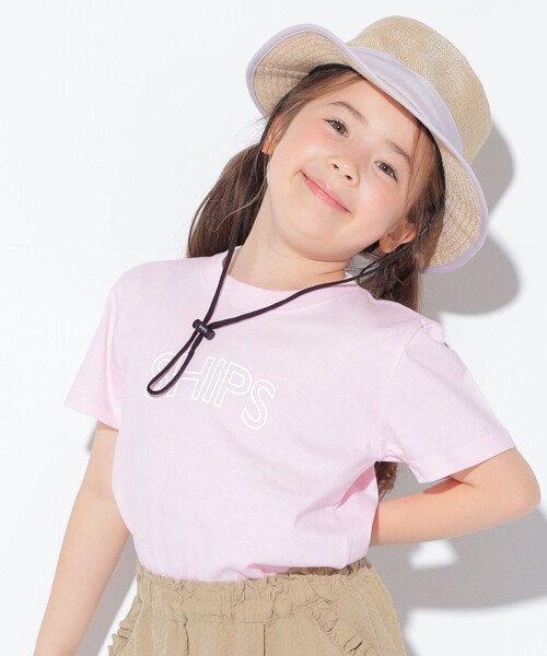 SHIPS（シップス）の「【WEB限定】SHIPS KIDS:100～160cm / 〈家族おそろい〉SHIPS ラウンド プリント ロゴ  Tシャツ（Tシャツ/カットソー・キッズ・ネイビー/ライトホワイト/ピンク/ブラック・100/110/120/130/140/150/160）」の19枚目の写真