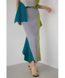 PLUS | 【PLUS】イレギュラーヘムドレープニットスカート(スカート)