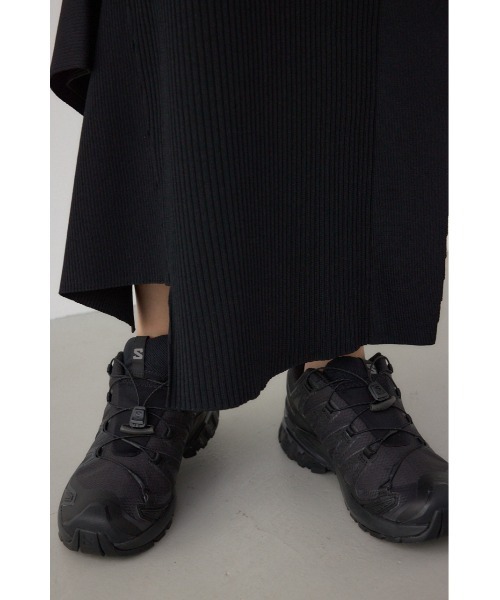 PLUS（プラス）の「【PLUS】イレギュラーヘムドレープニットスカート（スカート・レディース・グレー系その他/ブラック/ブラック系その他・FREE）」の13枚目の写真