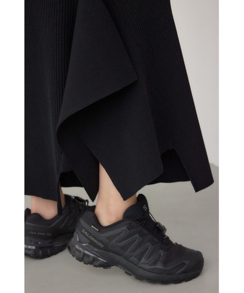 PLUS（プラス）の「【PLUS】イレギュラーヘムドレープニットスカート（スカート・レディース・グレー系その他/ブラック/ブラック系その他・FREE）」の14枚目の写真