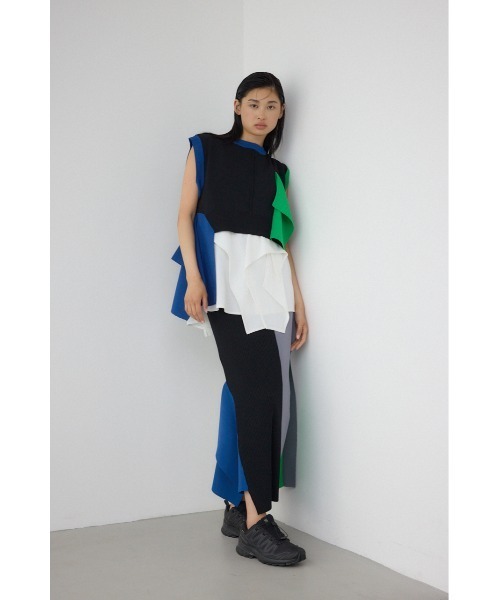 PLUS（プラス）の「【PLUS】イレギュラーヘムドレープニットスカート（スカート・レディース・グレー系その他/ブラック/ブラック系その他・FREE）」の16枚目の写真