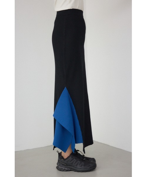 PLUS（プラス）の「【PLUS】イレギュラーヘムドレープニットスカート（スカート・レディース・グレー系その他/ブラック/ブラック系その他・FREE）」の20枚目の写真