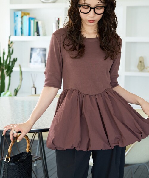 ドッキングバルーンTシャツ FREAK'S STORE tシャツ バルーンビスチェ風 ドッキングロンT