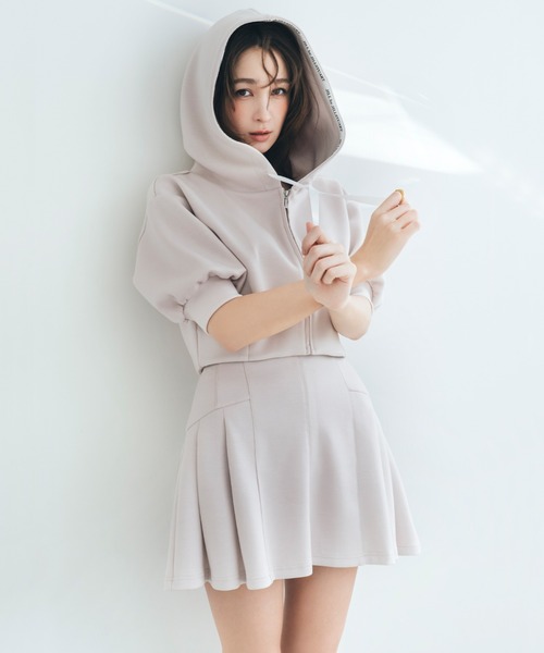 セール】◇ 5分袖ダイバーセットアップミニスカート（スカート）｜JILL