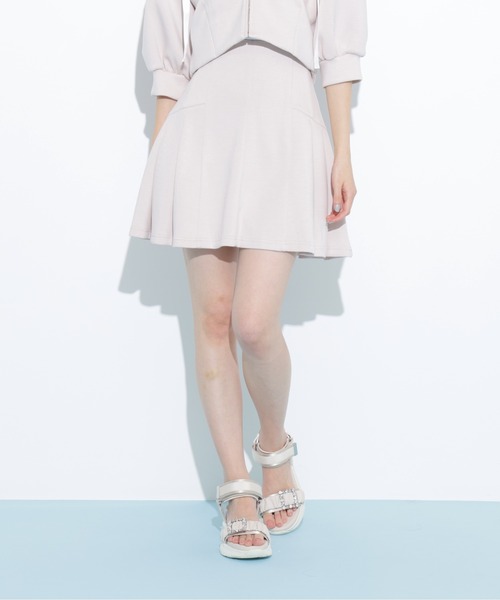 JILL by JILL STUART（ジルバイジルスチュアート）の「◇ 5分袖ダイバーセットアップミニスカート（スカート・レディース・ピンク/ブラック/グレー・FREE）」の17枚目の写真