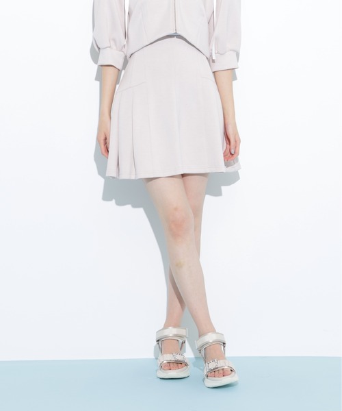 JILL by JILL STUART（ジルバイジルスチュアート）の「◇ 5分袖ダイバーセットアップミニスカート（スカート・レディース・ピンク/ブラック/グレー・FREE）」の16枚目の写真