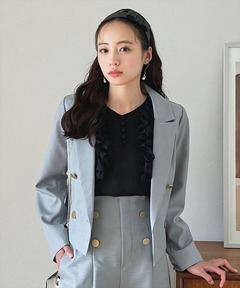 volume sleeve short jacket / ボリュームスリーブショートジャケット